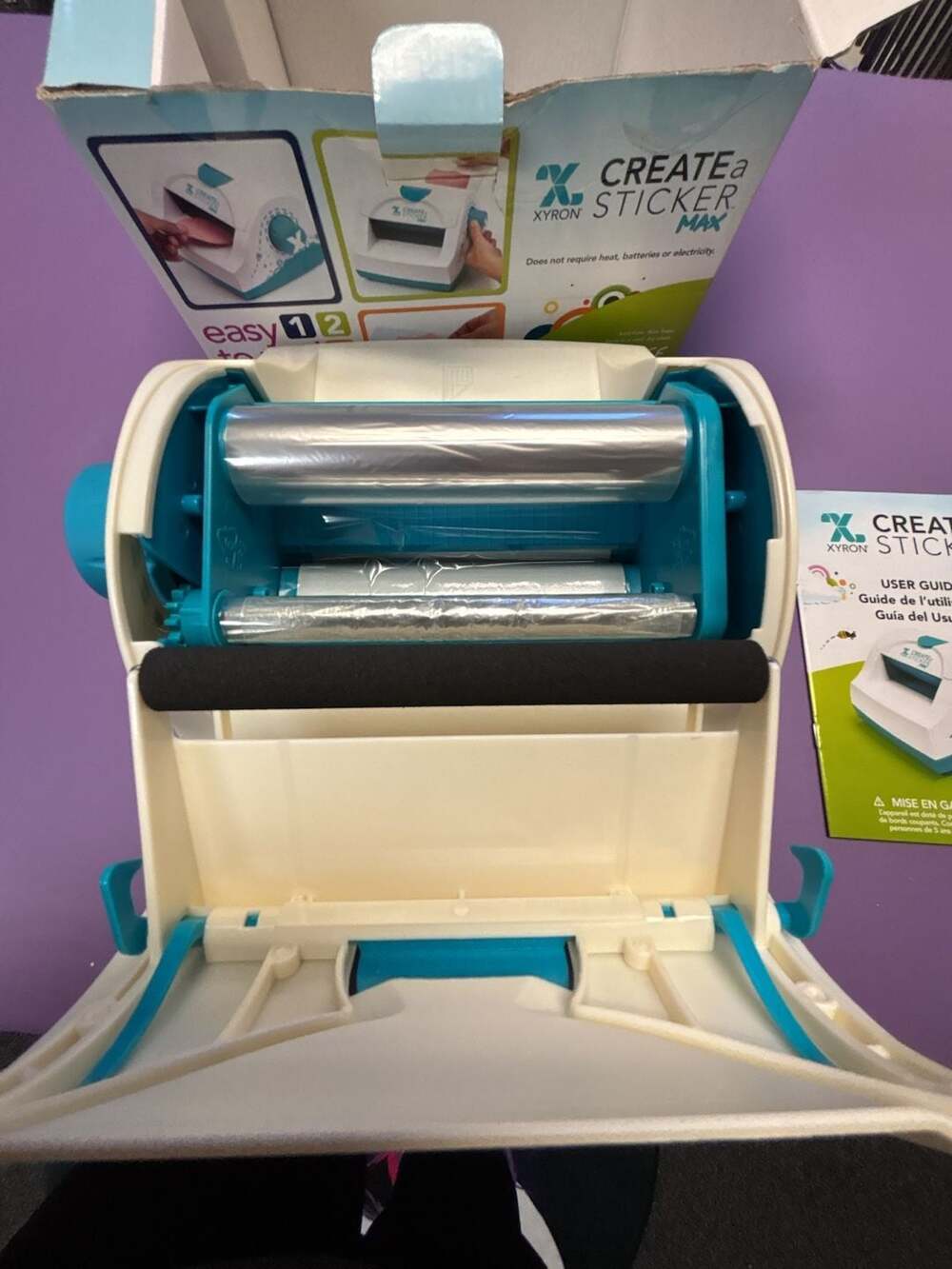 Xyron Create-A-Sticker Max Sticker Maker with User Guide and Box - Picture 2 of 3